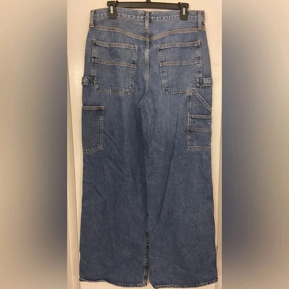 AGOLDE Magda Carpenter Jeans in Darkness Blue Size 29 - Picture 8 of 13